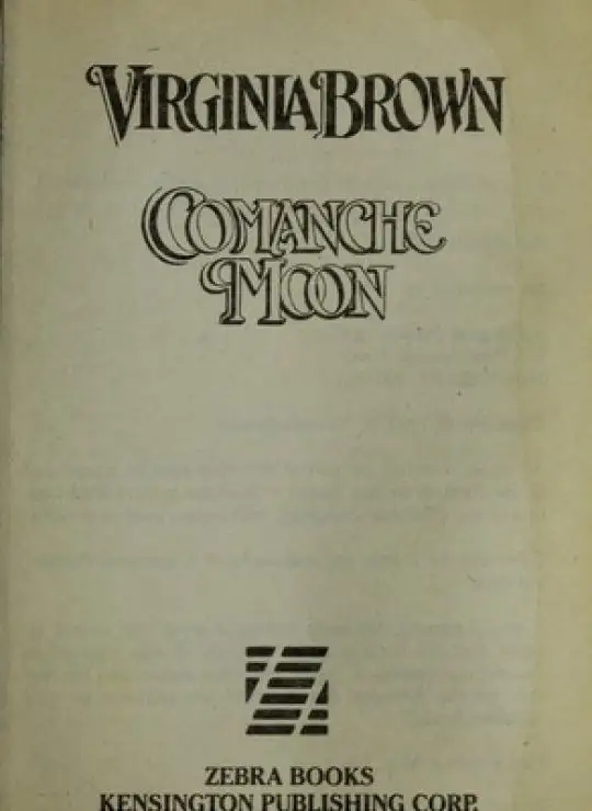كتاب Comanche Moon