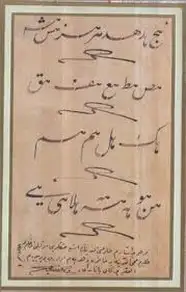 كتاب كراسة الخطاط الكبير خلوصي لخط الفارسي